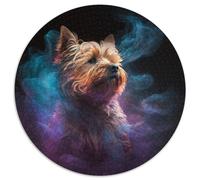 Jigsaw Puzzles 1000 Pieces for Adults Yorkshire Terrier Nebula Difficult Puzzles for Adults Perfect Home Or Office Decor,Ideal (Size 67.5x67.5cm)