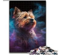 Jigsaw Puzzles 1000 Pieces for Adults Yorkshire Terrier Nebula Wooden Jigsaw Puzzles for Adults size 50x75cm Challenging Brain Teaser for Teenagers, Family Game Night Fun