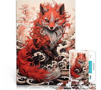Jigsaw Puzzles 1000 Pieces for Adults Young Red Fox Made of cardboard Suitable for ages 14 and up Challenging To Complete But Fun And Humorous Great Gift。size:26x38cm/10.24x14.96inch
