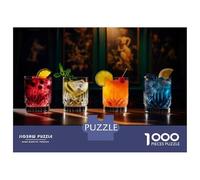 Jigsaw Puzzles 1000 Pieces for Teenagers 4 Colorful Cocktails for Your Next Party Jigsaw for Adults DIY Toys But Fun And Humorous Help The Brain Exercise 52x38cm/1000pcs