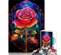 Jigsaw Puzzles 1000 Pieces for Teenagers A Passionate Rose Educational Games Family Activities Gift For Birthdays (size 50x75cm)