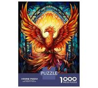 Jigsaw Puzzles 1000 Pieces for Teenagers Abstract Colorful Phoenixx Adult Jigsaw Toy Wall Decor Staycation Kill Time Help The Brain Exercise 38x26cm/1000pcs