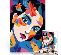 Jigsaw Puzzles 1000 Pieces for teenagers Abstract Woman Portrait Mustermontage Einzigartige Wohndekoration und Geschenke52x38cm