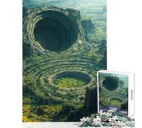 Jigsaw Puzzles 1000 Pieces for Teenagers Alien City Remains Family Game Learning Educational Educational Toy Artists Collection, Fine Art (38X52CM)