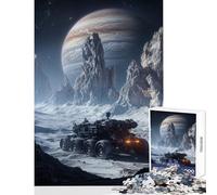 Jigsaw Puzzles 1000 Pieces for Teenagers Alien Rover on A Distant Planet Toy Wall Decor Secret Santa Gifts Educational Games Help The Brain Exercise Size 50x75cm
