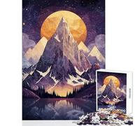 Jigsaw Puzzles 1000 Pieces for Teenagers Alpine Glow Family Game Learning Educational Educational Toy Artists Collection, Fine Art (50X75CM)