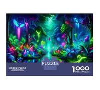 Jigsaw Puzzles 1000 Pieces for Teenagers Amazonian Glow Enchanted Rainforest Adult Jigsaw Puzzle Fun Games Improve Memory Help The Brain Exercise 70x50cm/1000pcs