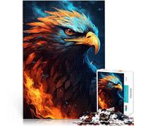 Jigsaw Puzzles 1000 Pieces for teenagers American Eagle Pride Fire Spielspielzeug Die Liebe zwischen Paaren stärken38x26cm