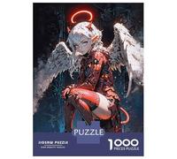 Jigsaw Puzzles 1000 Pieces for Teenagers Angelic Duality Puzzles for Adults DIY Toys Precision Cutting Help The Brain Exercise 52x38cm/1000pcs