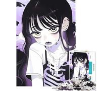 Jigsaw Puzzles 1000 Pieces for Teenagers Anime Vampire Girl with Skeleton Shirt Learning Educational Toys Hands-on Game For Family Fun Gifts Ideas (Size 38x52cm)