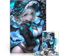 Jigsaw Puzzles 1000 Pieces for teenagers Anime Witch with Staff DIY-Spielzeug Verbessern Sie das Gedächtnis75x50cm