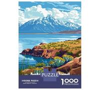 Jigsaw Puzzles 1000 Pieces for Teenagers Antelope Island State Park Illustration Puzzles for Adults Relaxing Games Stress Reliever Help The Brain Exercise 70x50cm/1000pcs