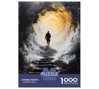 Jigsaw Puzzles 1000 Pieces for Teenagers Ascend Into Light - Mystical Journey Upward Into The Unknown Adult Jigsaw Puzzle Fun Games Improve Memory Help The Brain Exercise 52x38cm/1000pcs