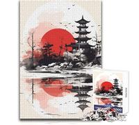 Jigsaw Puzzles 1000 Pieces for Teenagers Asian Light Sun Landscape Toy Intellectual Game Enhance Memory Gift Birthday Size 50x75cm