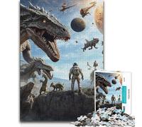Jigsaw Puzzles 1000 Pieces for Teenagers Astral Prehistoric Aliens Learning Educational Birthday Gifts for And 14 Years And over (size 50x75cm)