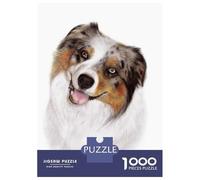 Jigsaw Puzzles 1000 Pieces for Teenagers Australian Shepherd Puzzles for Adults Relaxing Games Stress Reliever Help The Brain Exercise 52x38cm/1000pcs