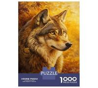 Jigsaw Puzzles 1000 Pieces for Teenagers Autumn Wolf Majesty Jigsaws for Adults Toy Wall Decor Analysis And Logic Help The Brain Exercise 38x26cm/1000pcs
