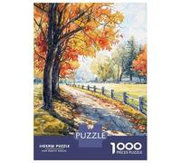 Jigsaw Puzzles 1000 Pieces for Teenagers Autumnal Path Jigsaws for Adults Toy Wall Decor Analysis And Logic Help The Brain Exercise 52x38cm/1000pcs