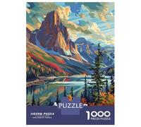 Jigsaw Puzzles 1000 Pieces for Teenagers Auyuittuq National Park Canada Landscape Puzzles for Adults Relaxing Games Stress Reliever Help The Brain Exercise 70x50cm/1000pcs