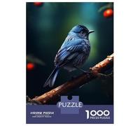 Jigsaw Puzzles 1000 Pieces for Teenagers Beautiful Blue Bird Nature Puzzles for Adults Relaxing Games Stress Reliever Help The Brain Exercise 52x38cm/1000pcs