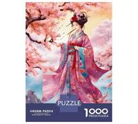 Jigsaw Puzzles 1000 Pieces for Teenagers Beautiful Girls Flowers 2 Jigsaw for Adults Toy Wall Decor Precision Cutting Stress Reduction Gifts 70x50cm/1000pcs