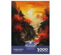 Jigsaw Puzzles 1000 Pieces for Teenagers Beautiful Sunset Jigsaw for Adults Toy Wall Decor Precision Cutting Stress Reduction Gifts 52x38cm/1000pcs