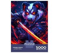 Jigsaw Puzzles 1000 Pieces for Teenagers Bernard Dog Samurai Warrior Animal Teenager Puzzles Relax Games Stress Reliever Deal As Gifts for The Whole Family 70x50cm/1000pcs