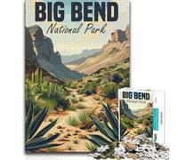 Jigsaw Puzzles 1000 Pieces for Teenagers Big Bend National Park Learning Educational Birthday Gifts for And 14 Years And over (size 38x26cm)