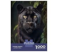 Jigsaw Puzzles 1000 Pieces for Teenagers Black Leopard Teenager Puzzles Relax Games Stress Reliever Deal As Gifts for The Whole Family 52x38cm/1000pcs