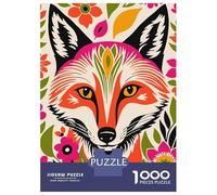 Jigsaw Puzzles 1000 Pieces for Teenagers Bohemian Cute Fox Puzzle for Adults Family Game Staycation Kill Time Stress Reduction Gifts 38x26cm/1000pcs