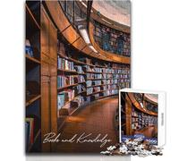 Jigsaw Puzzles 1000 Pieces for Teenagers Books And Knowledge Beautiful Design Game Difficult Challenge Anti-Stress Toys Size 50x75cm