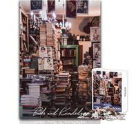 Jigsaw Puzzles 1000 Pieces for Teenagers Books And Knowledge Family Fun & Game Night Perfect Decoration DIY Toys Size 38x52cm