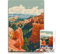 Jigsaw Puzzles 1000 Pieces for Teenagers Bryce Canyon Utah Nature Family Fun & Game Night Difficult Hard Anti-Stress Toys Size 38x26cm