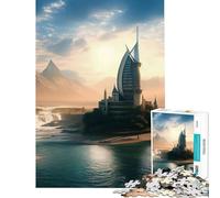 Jigsaw Puzzles 1000 Pieces for Teenagers Burk Al Arab Learning Educational Toys Hands-on Game For Family Fun Gifts Ideas (Size 38x52cm)