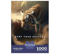 Jigsaw Puzzles 1000 Pieces for Teenagers Bury Your Excuses Adult Jigsaw Puzzle Fun Games Improve Memory Help The Brain Exercise 70x50cm/1000pcs