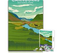 Jigsaw Puzzles 1000 Pieces for Teenagers Cairngorms National Park Family Fun & Game Night Difficult Hard Anti-Stress Toys Size 38x52cm