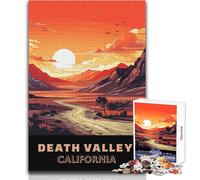 Jigsaw Puzzles 1000 Pieces for Teenagers California Death Valley Family Fun & Game Night Difficult Hard Anti-Stress Toys Size 50x75cm