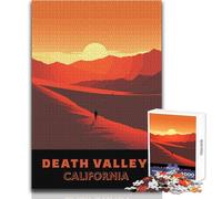 Jigsaw Puzzles 1000 Pieces for Teenagers California Desert Travel Family Fun & Game Night Difficult Hard Anti-Stress Toys Size 50x75cm