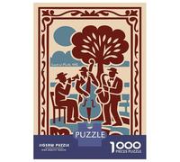 Jigsaw Puzzles 1000 Pieces for Teenagers Central Park Jazz Musicians Jigsaws for Adults Relax Games Staycation Kill Time Help The Brain Exercise 38x26cm/1000pcs