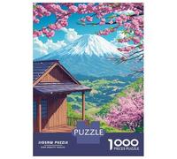 Jigsaw Puzzles 1000 Pieces for Teenagers Cherry Blossom Retreat-6 Jigsaws for Adults Toy Wall Decor Analysis And Logic Help The Brain Exercise 38x26cm/1000pcs