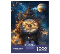 Jigsaw Puzzles 1000 Pieces for Teenagers Chrono Cosmos Celestial Clockwork -1 Adult Jigsaw Puzzle Fun Games Improve Memory Help The Brain Exercise 38x26cm/1000pcs