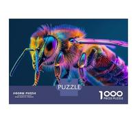 Jigsaw Puzzles 1000 Pieces for Teenagers Colorful Bee Puzzle for Adults Brain Teaser Game Stress Reliever for Birthday, Chrismas 70x50cm/1000pcs