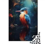 Jigsaw Puzzles 1000 Pieces for Teenagers Colorful Kingfisher Bird Art Print Jigsaw for Adults Relaxing Games Improve Memory Stress Reduction Gifts 70x50cm/1000pcs