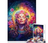 Jigsaw Puzzles 1000 Pieces for Teenagers Cosmic Bloom Joyful Shared Home Pastime Fun Thoughtful Selection (38x26cm)