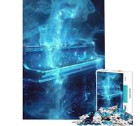Jigsaw Puzzles 1000 Pieces for Teenagers Cosmic Blue Grand Piano Educational Games Challenging Game Toys Gifts For Birthdays Presents for Women (Size 50x75cm)
