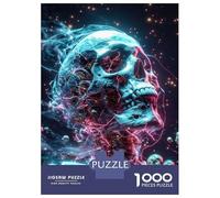 Jigsaw Puzzles 1000 Pieces for Teenagers Cosmic Human Skeleton Jigsaw for Adults Toy Wall Decor Precision Cutting Stress Reduction Gifts 38x26cm/1000pcs