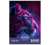 Jigsaw Puzzles 1000 Pieces for Teenagers Cosmic Leopard Puzzles for Adults DIY Toys Precision Cutting Help The Brain Exercise 38x26cm/1000pcs