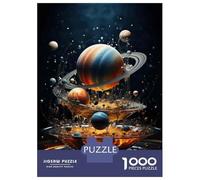 Jigsaw Puzzles 1000 Pieces for Teenagers Cosmic Liquid Planets Jigsaw for Adults Relaxing Games Improve Memory Stress Reduction Gifts 38x26cm/1000pcs