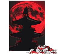 Jigsaw Puzzles 1000 Pieces for Teenagers Crimson Moon Vigil Educational Challenge But Fun And Humorous DIY Toys for And from 14 Years And over (38x26cm)