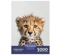 Jigsaw Puzzles 1000 Pieces for Teenagers Cute Baby Cheetah Puzzle for Adults Fun Games Enhance Memory Unique Birthday And Gifts 38x26cm/1000pcs
